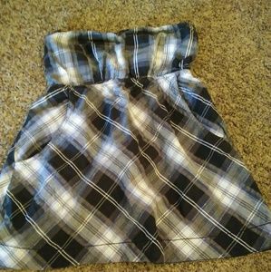 Decree strapless shirt